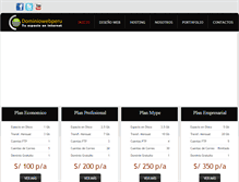 Tablet Screenshot of dominiowebperu.com